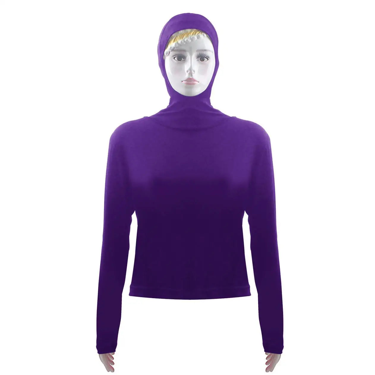 Women Tops Hooded Long Sleeve Sunscreen T-Shirt Summer Swim Wear Summer Holiday Beach Blouse Tops Stretch Pullover Casual Tops