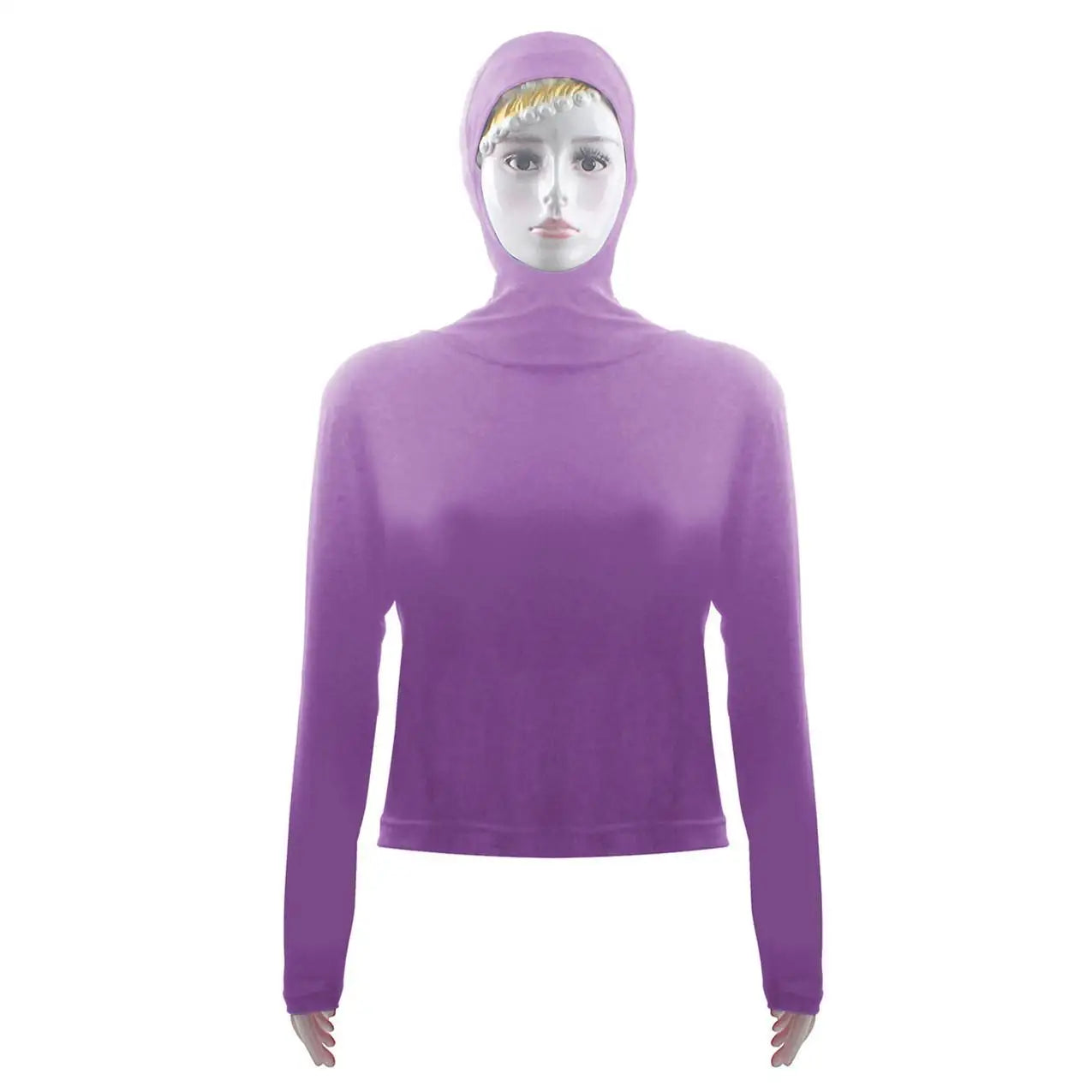 Women Tops Hooded Long Sleeve Sunscreen T-Shirt Summer Swim Wear Summer Holiday Beach Blouse Tops Stretch Pullover Casual Tops