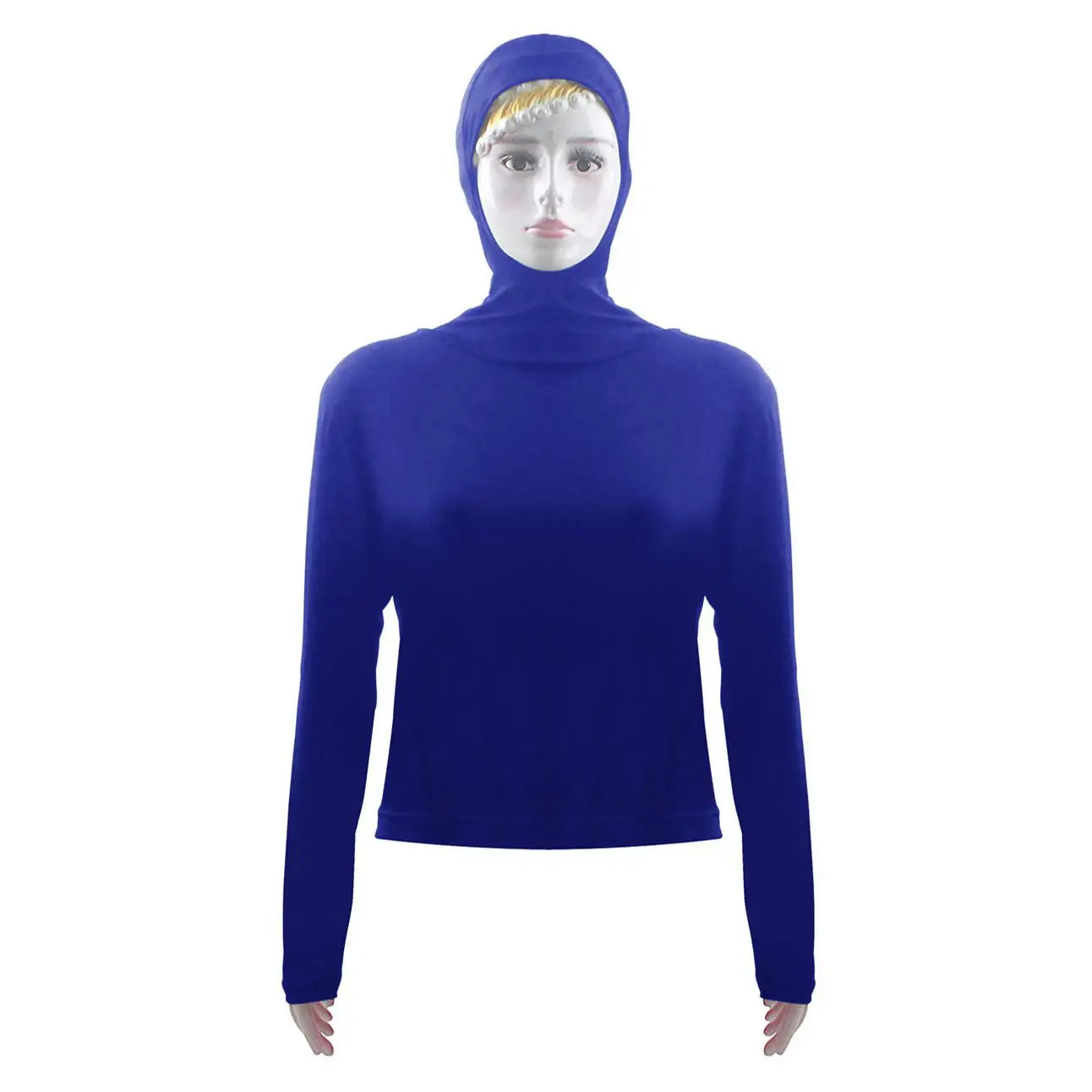 Women Tops Hooded Long Sleeve Sunscreen T-Shirt Summer Swim Wear Summer Holiday Beach Blouse Tops Stretch Pullover Casual Tops