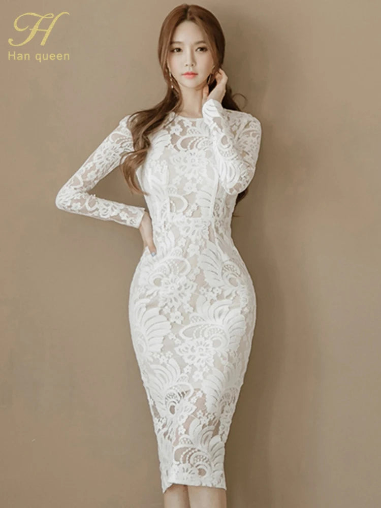 Sarah New Lace Pencil Dress