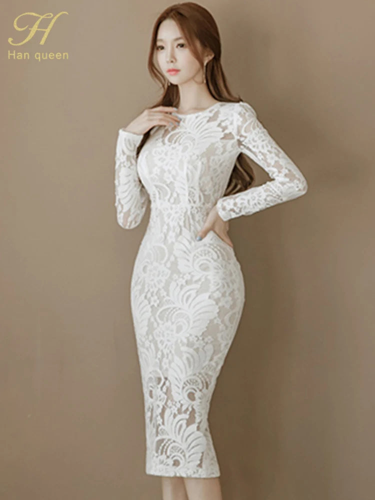 Sarah New Lace Pencil Dress