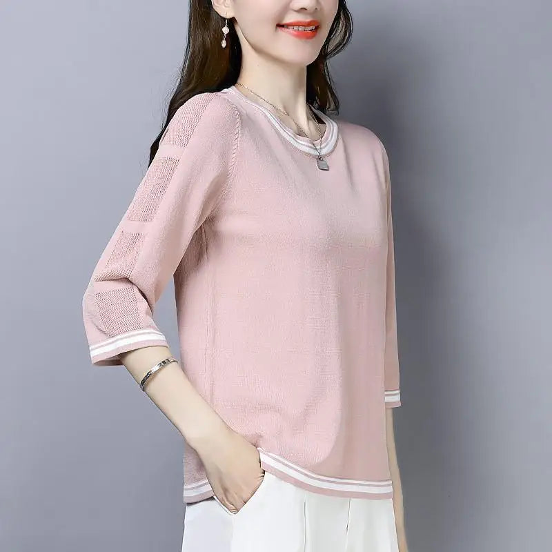 Sarah Casual Solid Color T-shirt