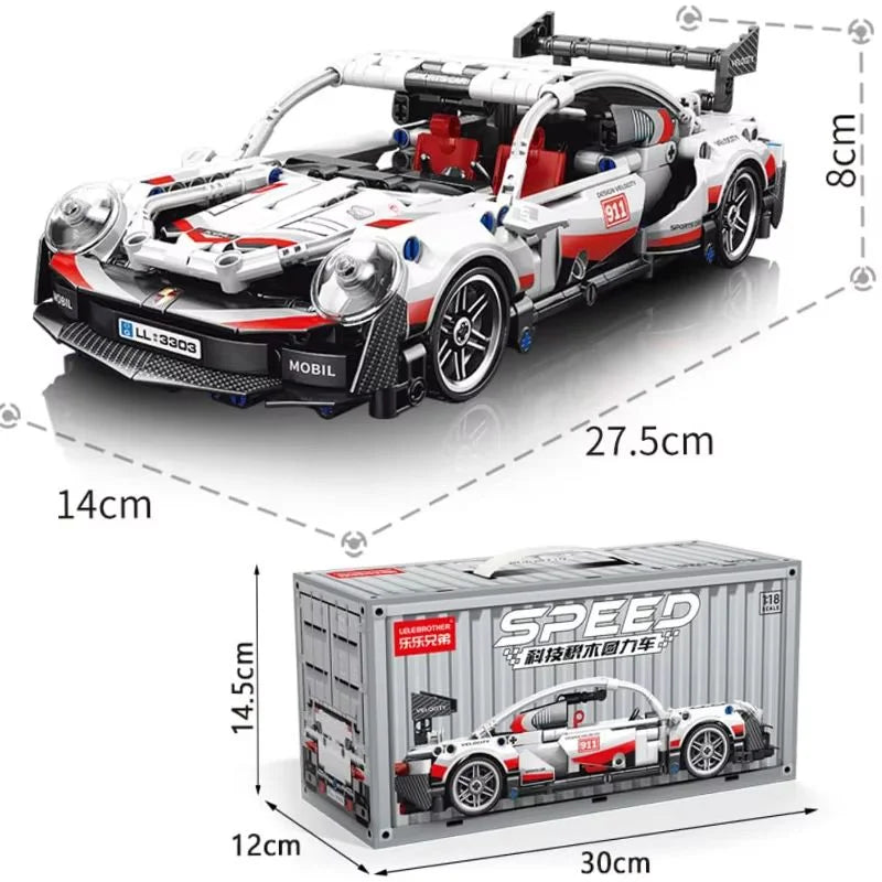 City Speed Car Building Blocks 451PCS Luxury Auto Racing Vehicle with Super Racers Bricks Toys for Children Boy Gift