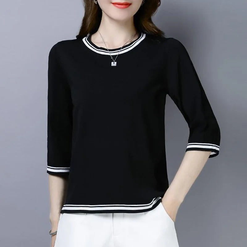 Sarah Casual Solid Color T-shirt