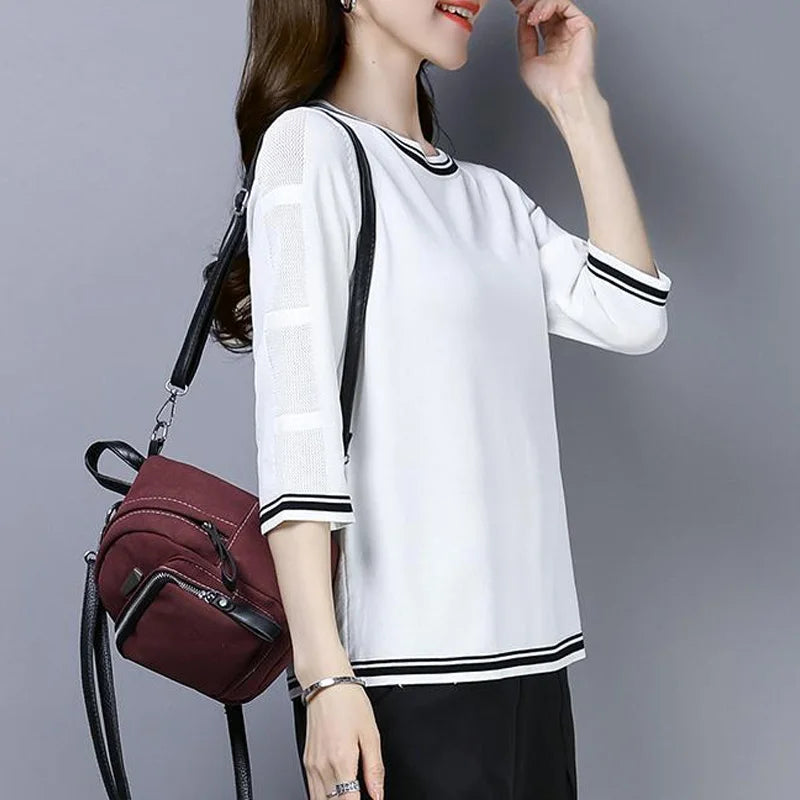 Sarah Casual Solid Color T-shirt