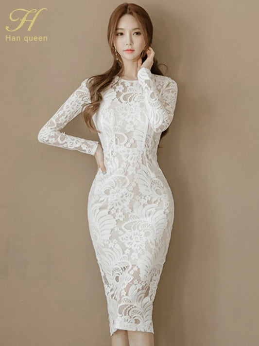 Sarah New Lace Pencil Dress