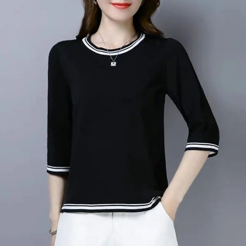 Sarah Casual Solid Color T-shirt