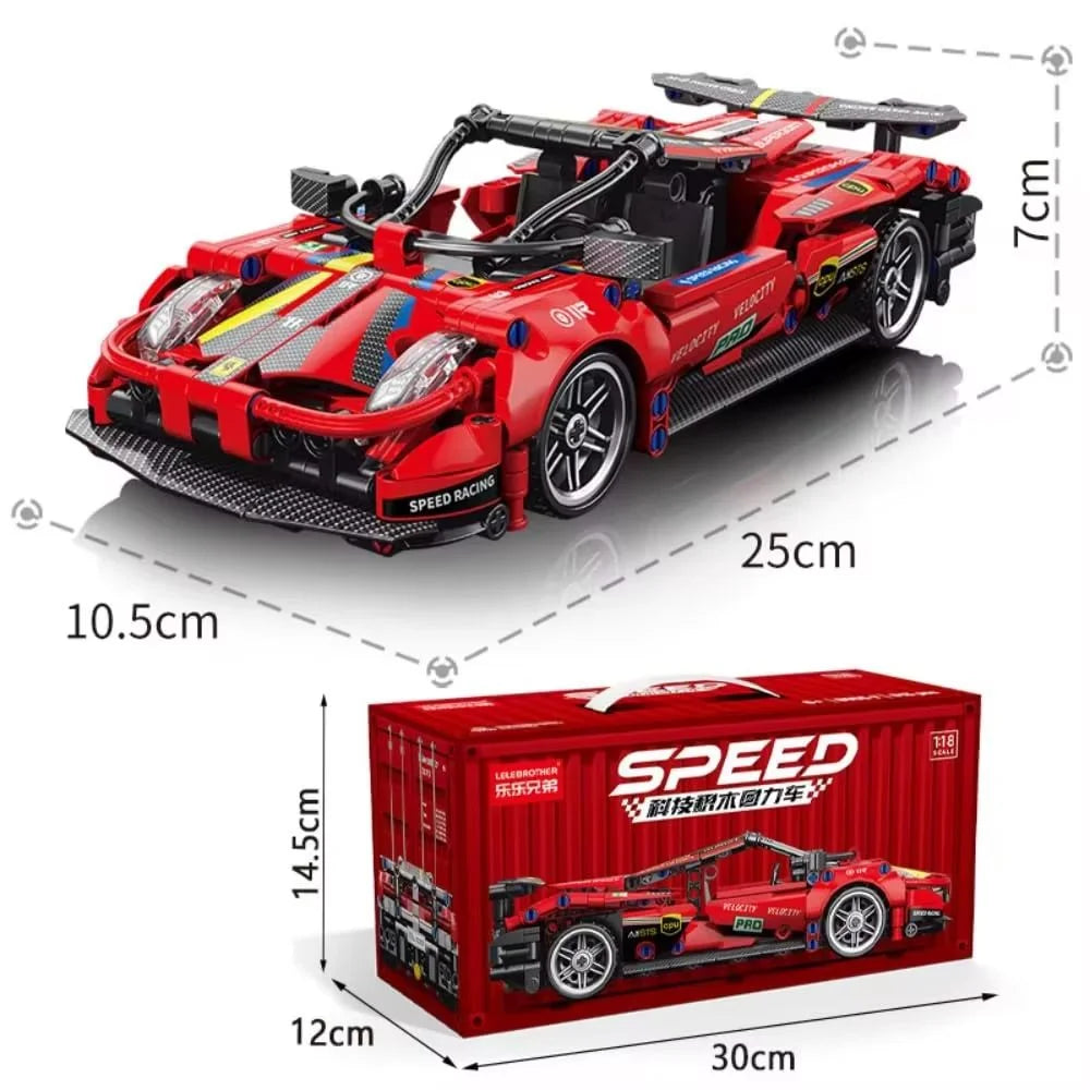City Speed Car Building Blocks 451PCS Luxury Auto Racing Vehicle with Super Racers Bricks Toys for Children Boy Gift